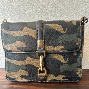 G.I.L.I. Gili Camo Leather Crossbody Purse